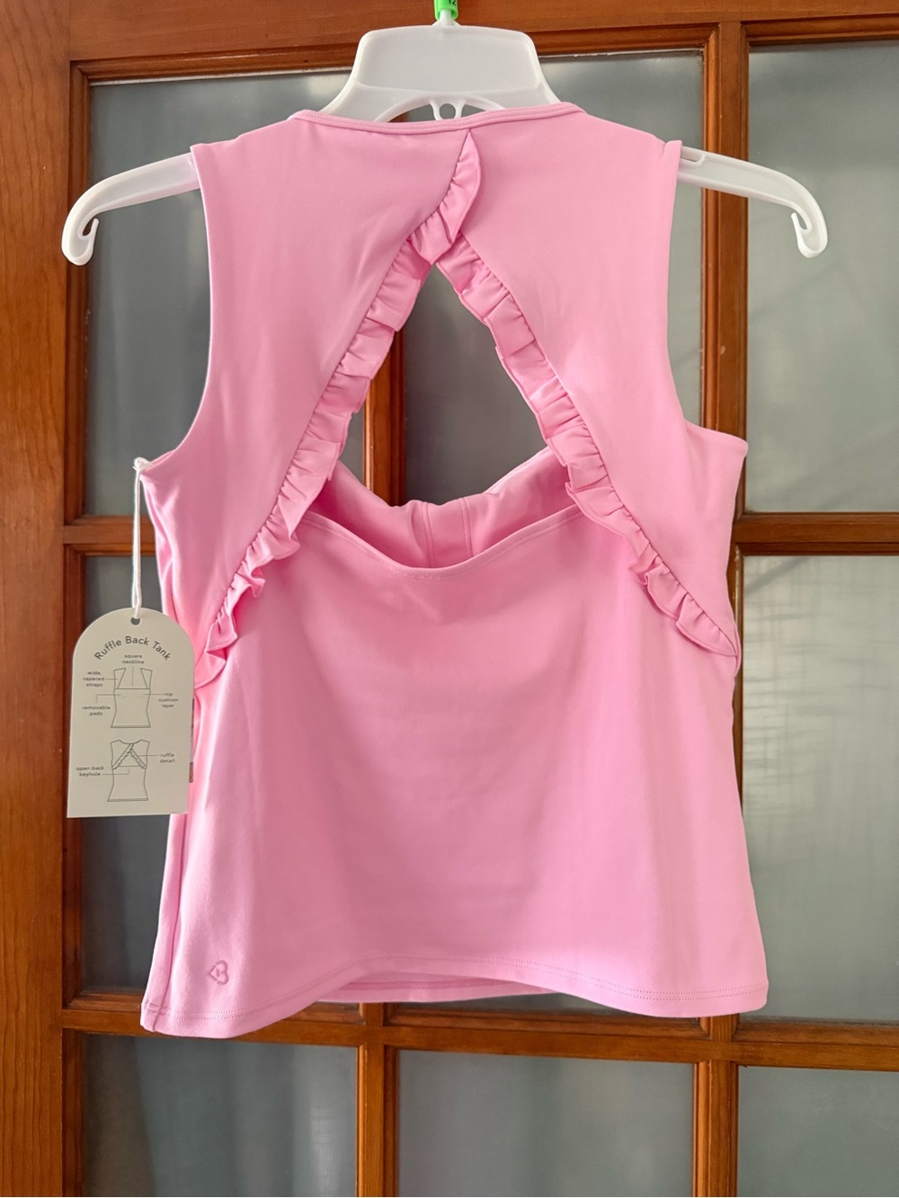 Blogilates Womens Ruffle Back Tank Top - Picture 4 of 9